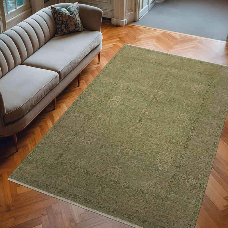 Nueva Alfombra Oushak Tejida a Mano - 182 cm x 275 cm - K0063213