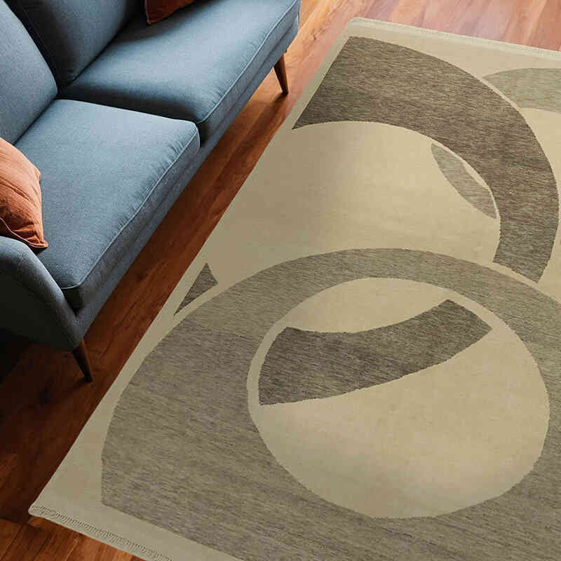 New Hand Knotted Wool Rug - 5' 11" x 8' 2" (71" x 98") - K0063217