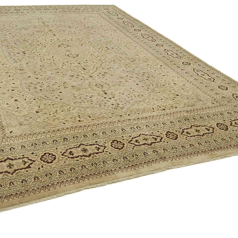 New Hand Knotted Wool Oushak Rug - 10' 1" x 13' 9" (121" x 165") - K0063223