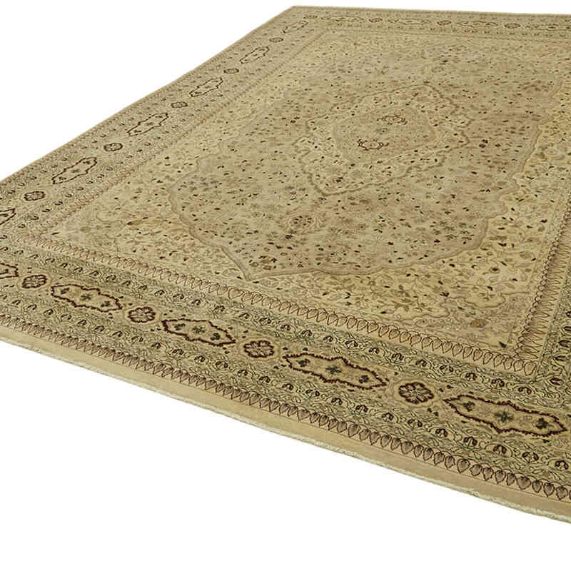 New Hand Knotted Wool Oushak Rug - 10' 1" x 13' 9" (121" x 165") - K0063223
