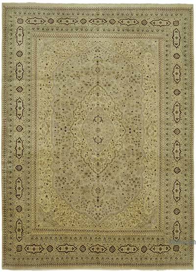 New Hand Knotted Wool Oushak Rug - 10' 1" x 13' 9" (121 in. x 165 in.)