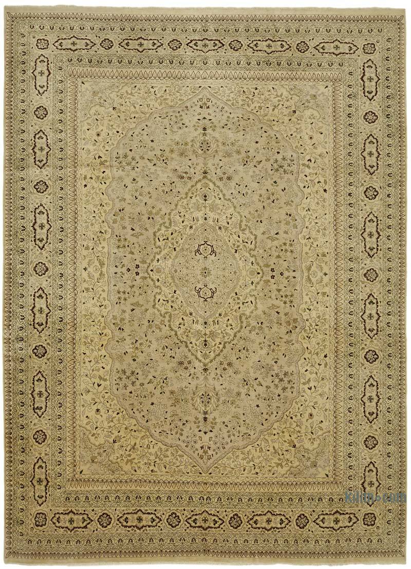 New Hand Knotted Wool Oushak Rug - 10' 1" x 13' 9" (121" x 165") - K0063223