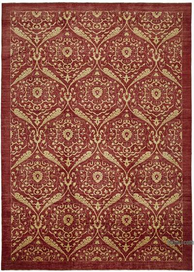 New Hand Knotted Wool Oushak Rug - 9' 11" x 13' 9" (119 in. x 165 in.)