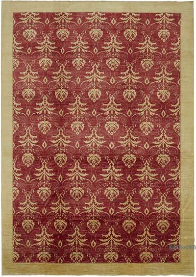 New Hand Knotted Wool Oushak Rug - 10'  x 13' 10" (120 in. x 166 in.)