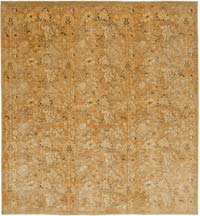 New Hand Knotted Wool Oushak Rug - 8' 11" x 9' 6" (107" x 114")