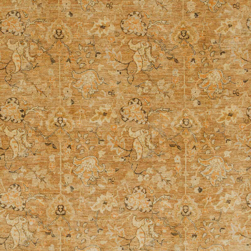 New Hand Knotted Wool Oushak Rug - 8' 11" x 9' 6" (107" x 114") - K0063230