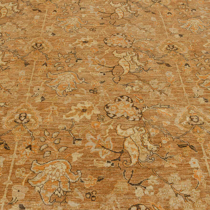New Hand Knotted Wool Oushak Rug - 8' 11" x 9' 6" (107" x 114") - K0063230