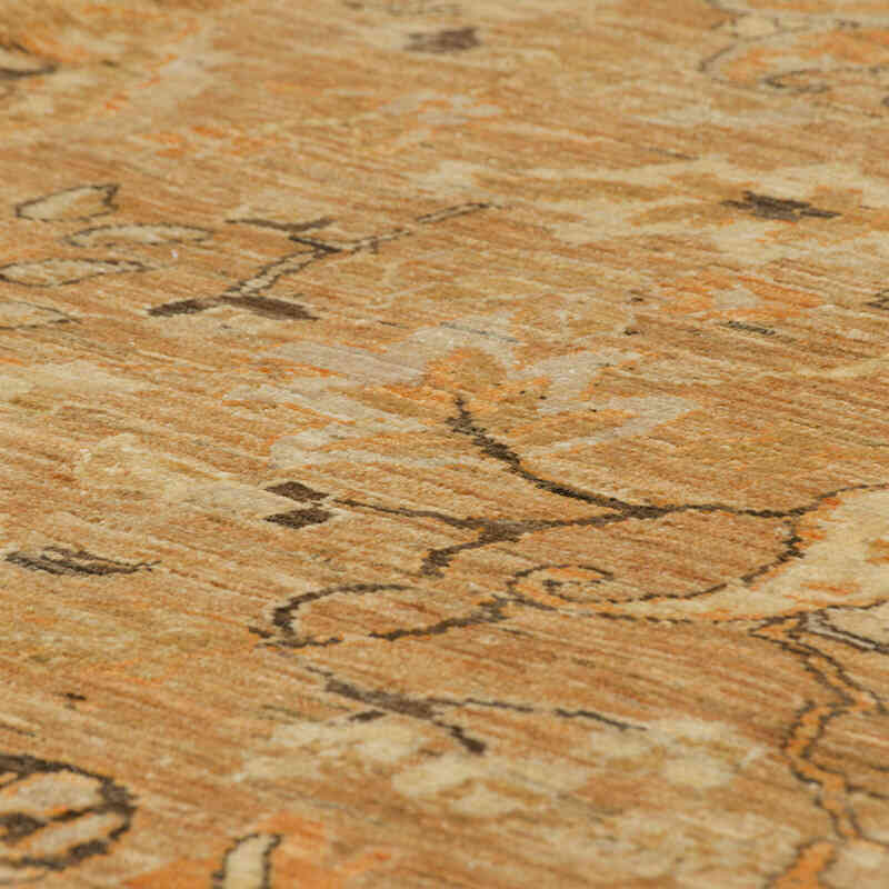 New Hand Knotted Wool Oushak Rug - 8' 11" x 9' 6" (107" x 114") - K0063230