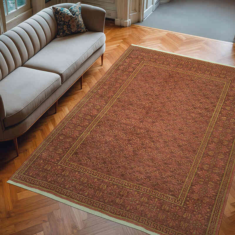 Nueva Alfombra Oushak Tejida a Mano - 205 cm x 276 cm - K0063233