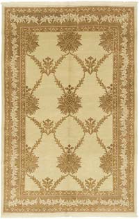 New Hand Knotted Wool Oushak Rug - 6' 8" x 10' 1" (80" x 121")