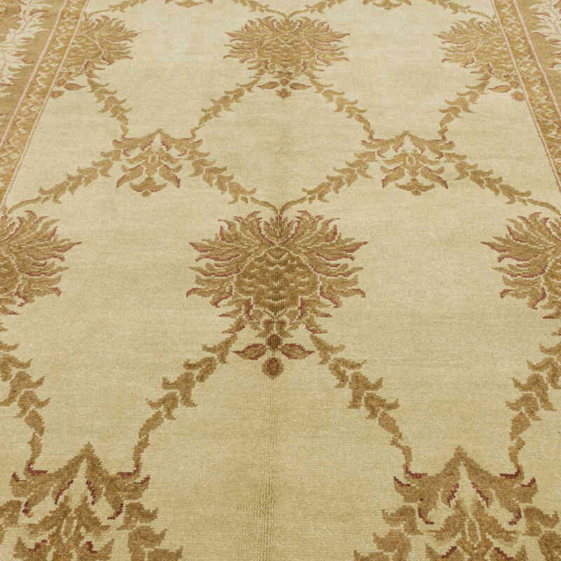 Nueva Alfombra Oushak Tejida a Mano - 203 cm x 308 cm - K0063236