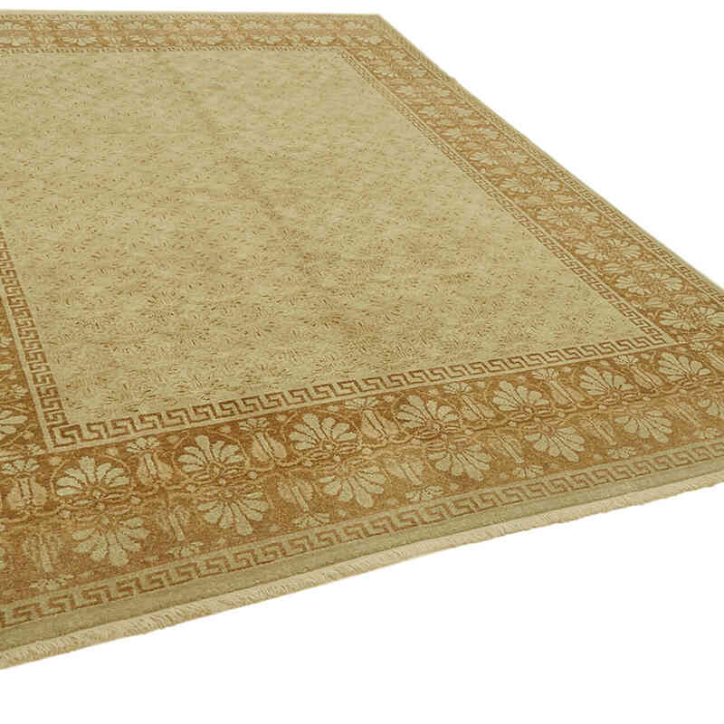 New Hand Knotted Wool Oushak Rug - 8' 2" x 10' 7" (98" x 127") - K0063241