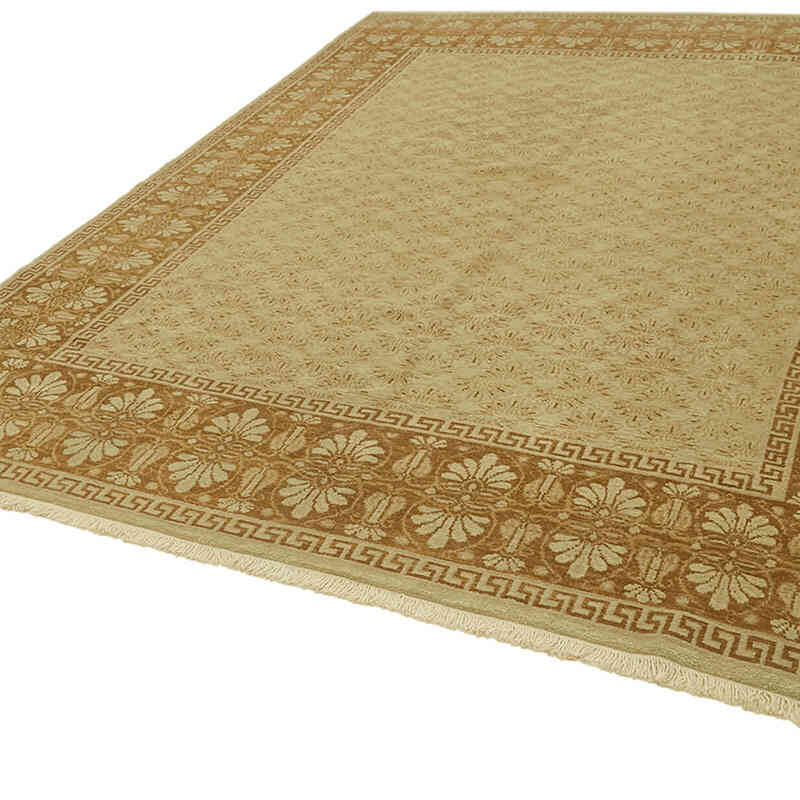 New Hand Knotted Wool Oushak Rug - 8' 2" x 10' 7" (98" x 127") - K0063241