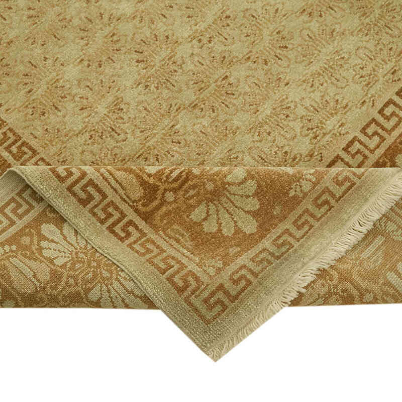 New Hand Knotted Wool Oushak Rug - 8' 2" x 10' 7" (98" x 127") - K0063241