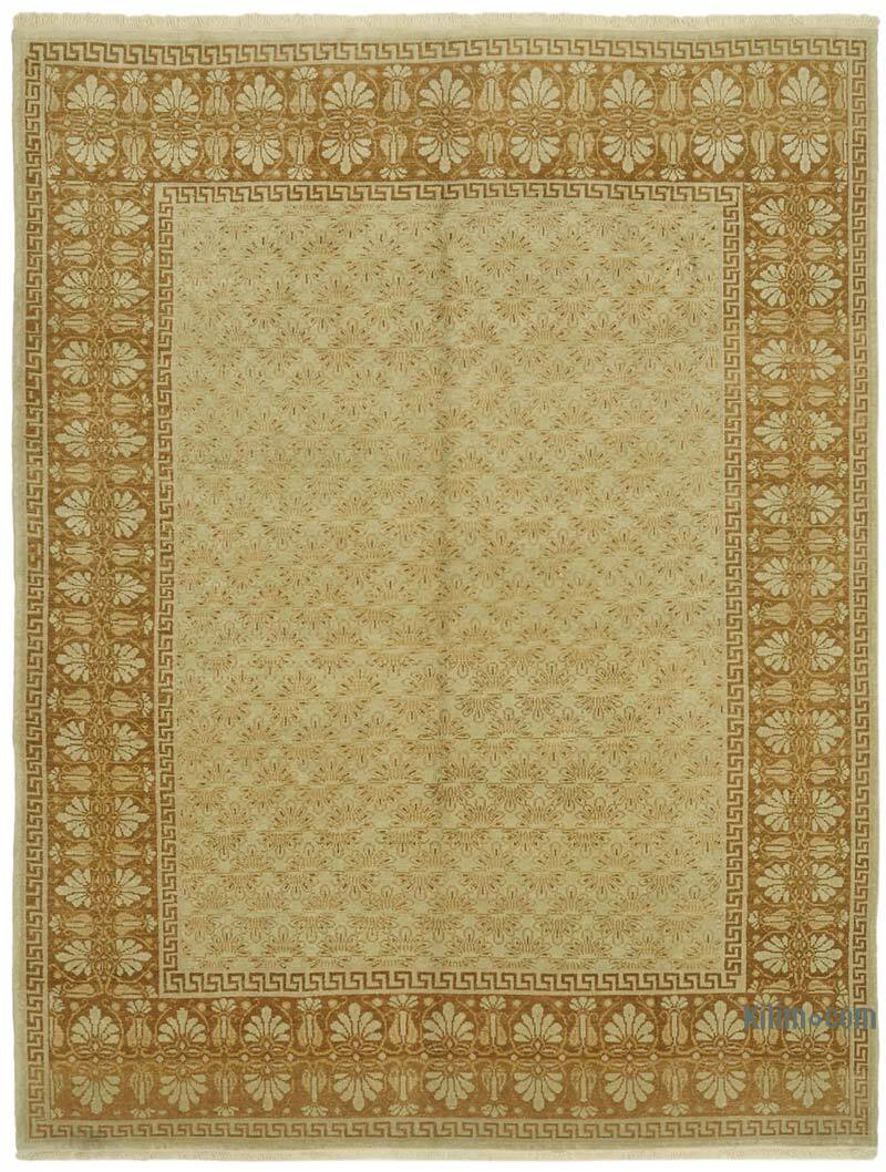 New Hand Knotted Wool Oushak Rug - 8' 2" x 10' 7" (98" x 127") - K0063241