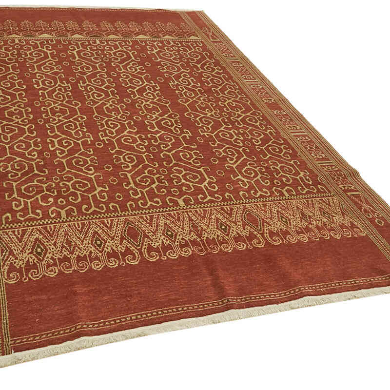 Nueva Alfombra Oushak Tejida a Mano - 184 cm x 264 cm - K0063244