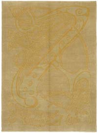 New Hand Knotted Wool Rug - 6' 9" x 9' 1" (81" x 109")