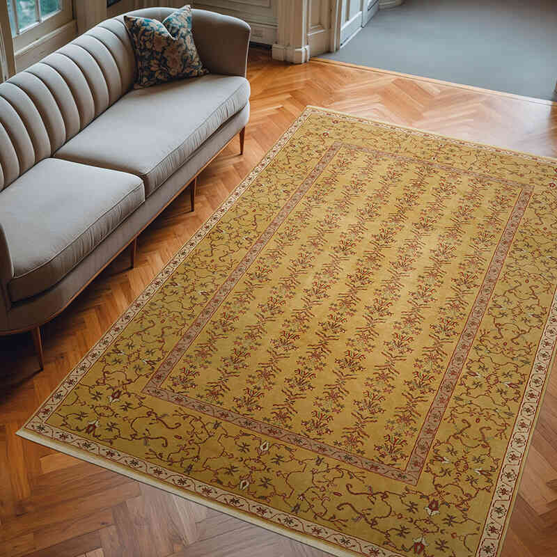 Nueva Alfombra Oushak Tejida a Mano - 206 cm x 284 cm - K0063250