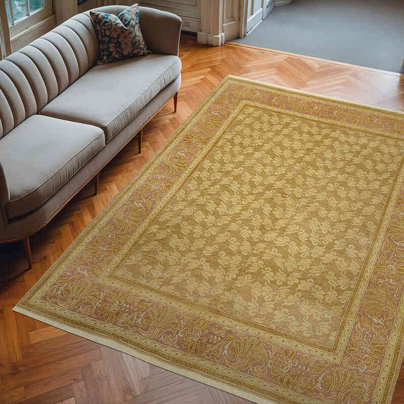 New Hand Knotted Wool Oushak Rug - 7' 10" x 10' 2" (94" x 122") - K0063251