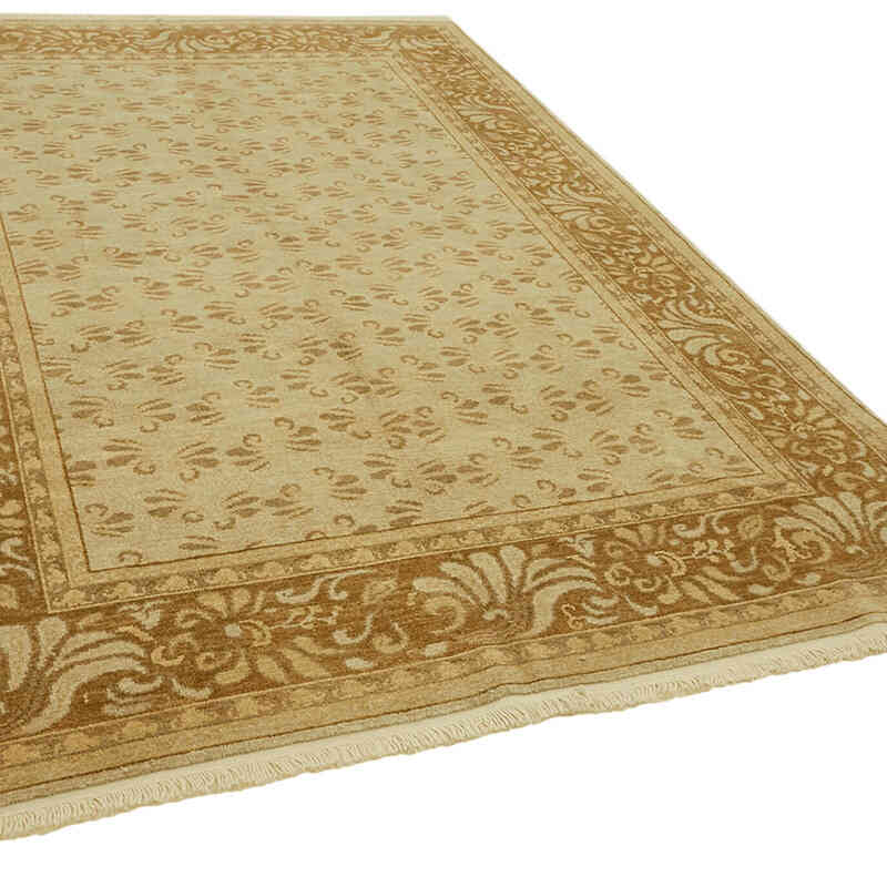 Nueva Alfombra Oushak Tejida a Mano - 203 cm x 282 cm - K0063252