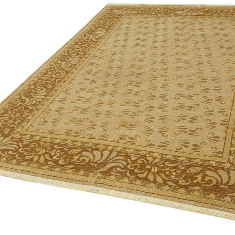 Nueva Alfombra Oushak Tejida a Mano - 203 cm x 282 cm - K0063252