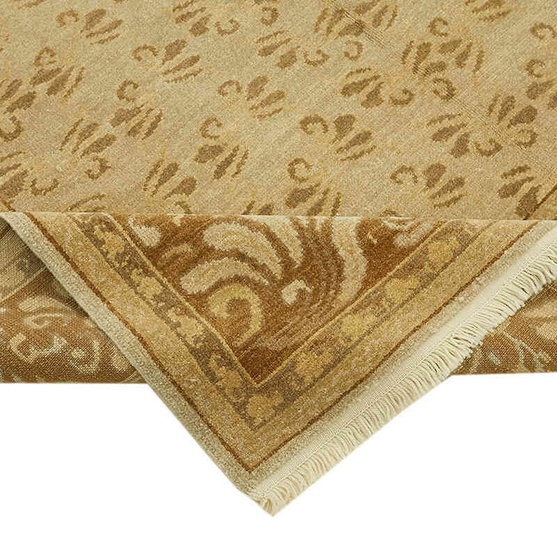 Nueva Alfombra Oushak Tejida a Mano - 203 cm x 282 cm - K0063252