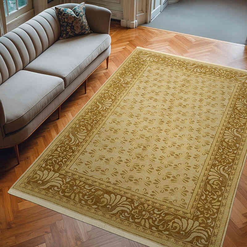 Nueva Alfombra Oushak Tejida a Mano - 203 cm x 282 cm - K0063252