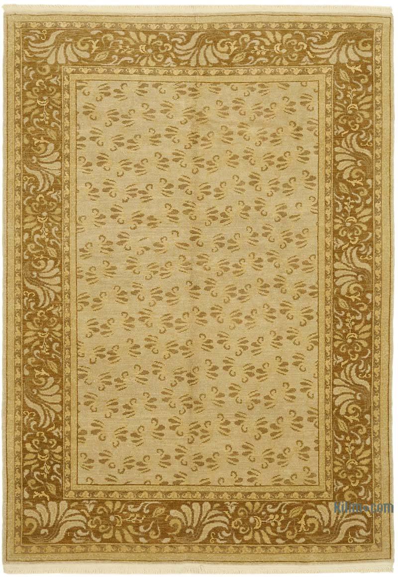 Nueva Alfombra Oushak Tejida a Mano - 203 cm x 282 cm - K0063252