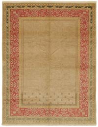 New Hand Knotted Wool Oushak Rug - 6' 11" x 8' 7" (83" x 103")