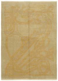 New Hand Knotted Wool Rug - 6' 9" x 9' 1" (81" x 109")