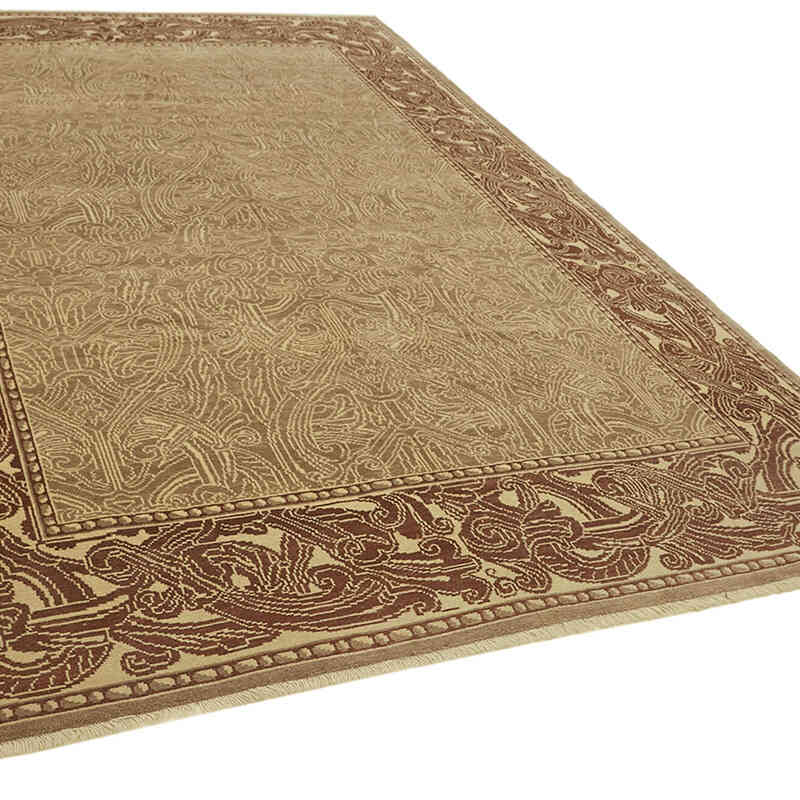 New Hand Knotted Wool Oushak Rug - 8' 1" x 11' 11" (97" x 143") - K0063257