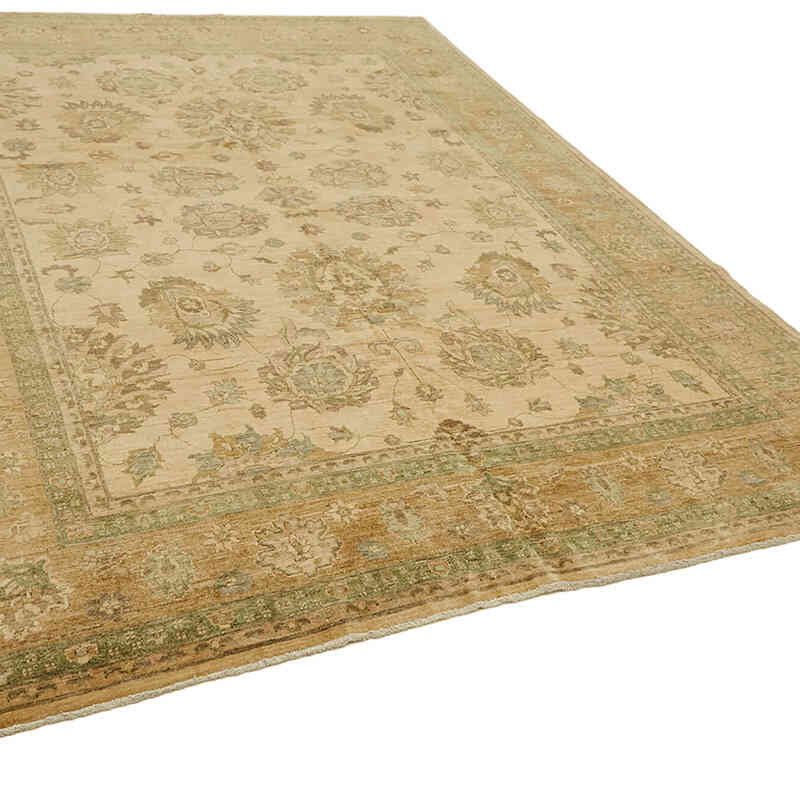 New Hand Knotted Wool Oushak Rug - 8' 2" x 10' 4" (98" x 124") - K0063263