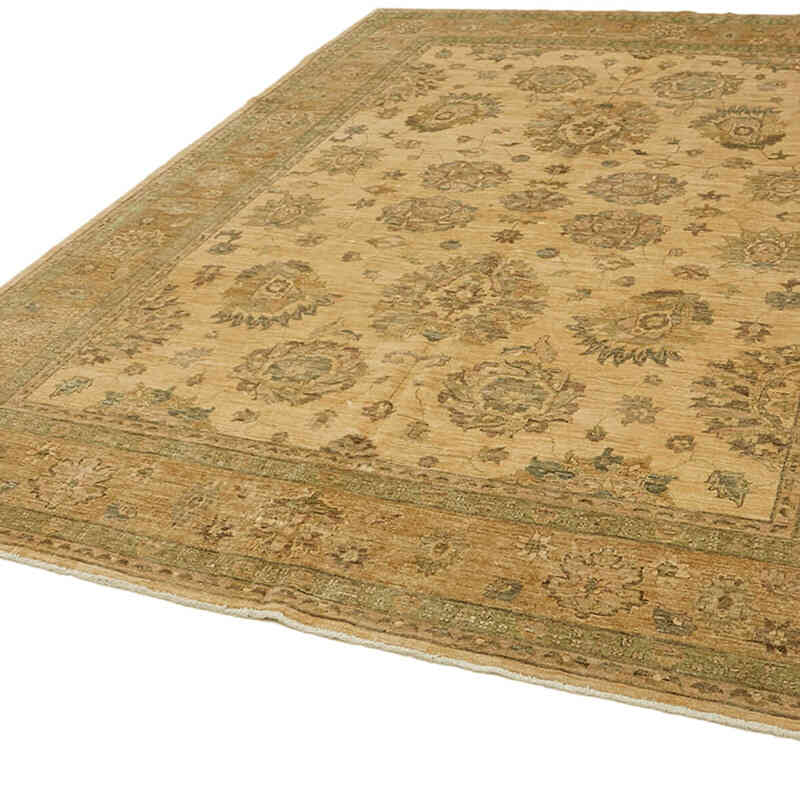 New Hand Knotted Wool Oushak Rug - 8' 2" x 10' 4" (98" x 124") - K0063263