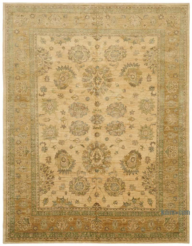 New Hand Knotted Wool Oushak Rug - 8' 2" x 10' 4" (98" x 124") - K0063263