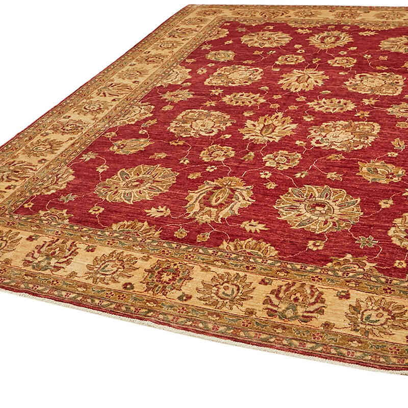 New Hand Knotted Wool Oushak Rug - 8' 1" x 9' 9" (97" x 117") - K0063267