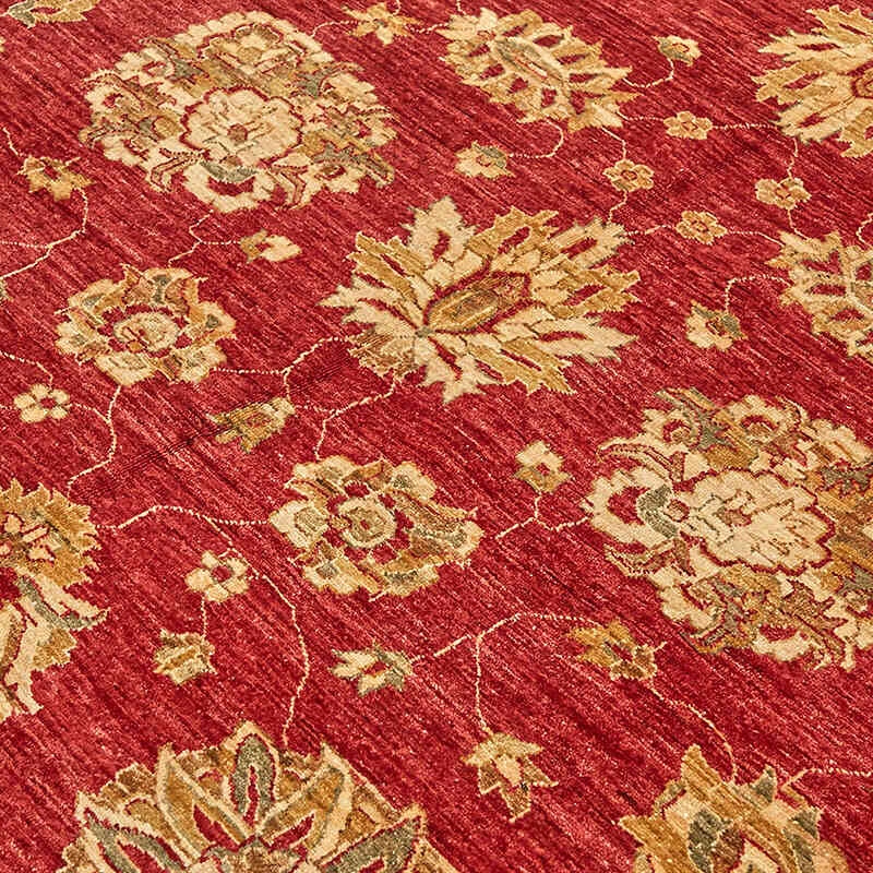 New Hand Knotted Wool Oushak Rug - 8' 1" x 9' 9" (97" x 117") - K0063267