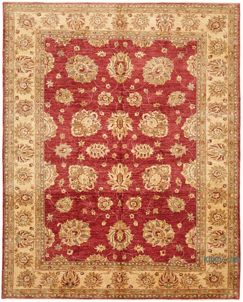 New Hand Knotted Wool Oushak Rug - 8' 1" x 9' 9" (97" x 117") - K0063267