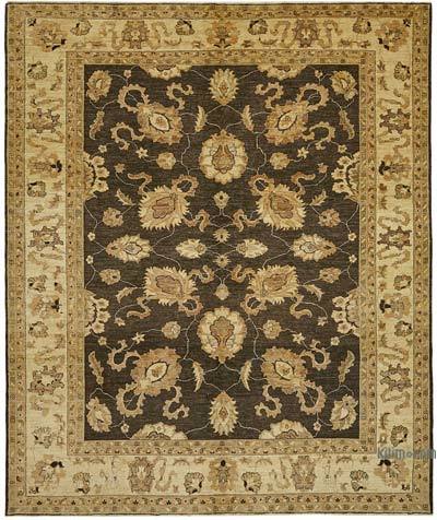New Hand Knotted Wool Oushak Rug - 8' 1" x 9' 6" (97 in. x 114 in.)