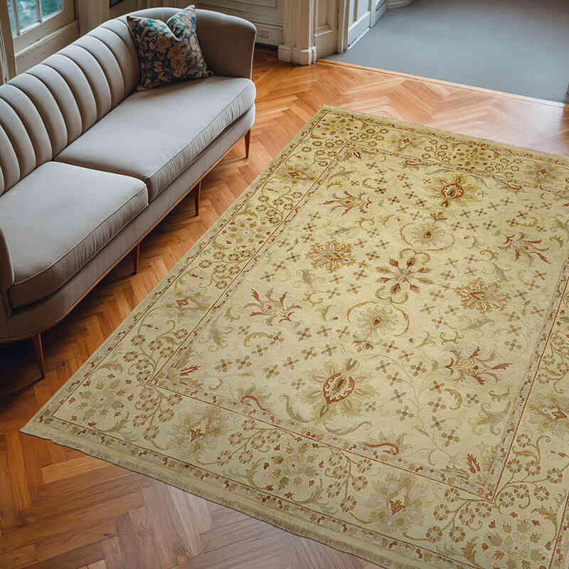Nueva Alfombra Oushak Tejida a Mano - 244 cm x 306 cm - K0063273