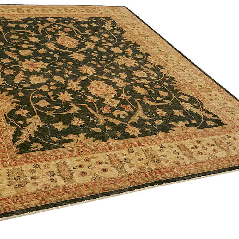 New Hand Knotted Wool Oushak Rug - 8' 2" x 10'  (98" x 120") - K0063276