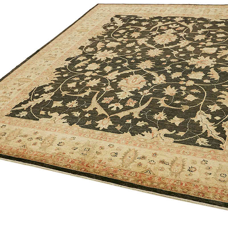 New Hand Knotted Wool Oushak Rug - 8' 2" x 10'  (98" x 120") - K0063276