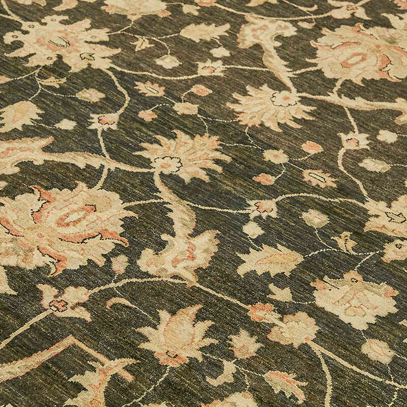 New Hand Knotted Wool Oushak Rug - 8' 2" x 10'  (98" x 120") - K0063276
