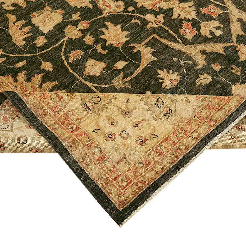 New Hand Knotted Wool Oushak Rug - 8' 2" x 10'  (98" x 120") - K0063276