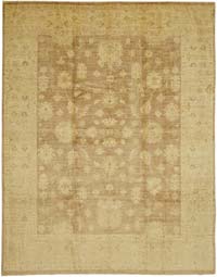 New Hand Knotted Wool Oushak Rug - 7' 9" x 9' 9" (93" x 117")