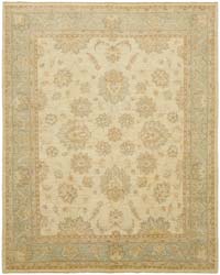 New Hand Knotted Wool Oushak Rug - 8' 3" x 10' 1" (99" x 121")