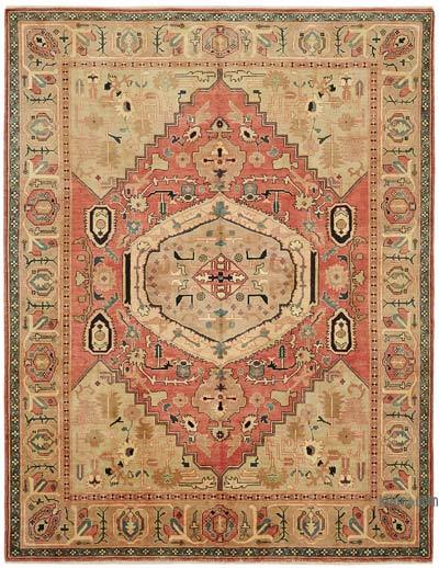 New Hand Knotted Wool Oushak Rug - 7' 10" x 10' 2" (94 in. x 122 in.)
