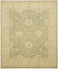 New Hand Knotted Wool Oushak Rug - 8' 5" x 9' 9" (101" x 117")
