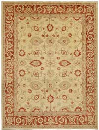 New Hand Knotted Wool Oushak Rug - 9'  x 11' 7" (108" x 139")