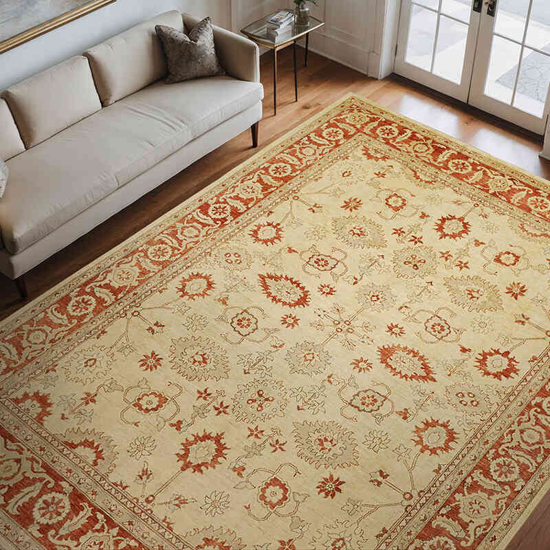 Nueva Alfombra Oushak Tejida a Mano - 275 cm x 354 cm - K0063284