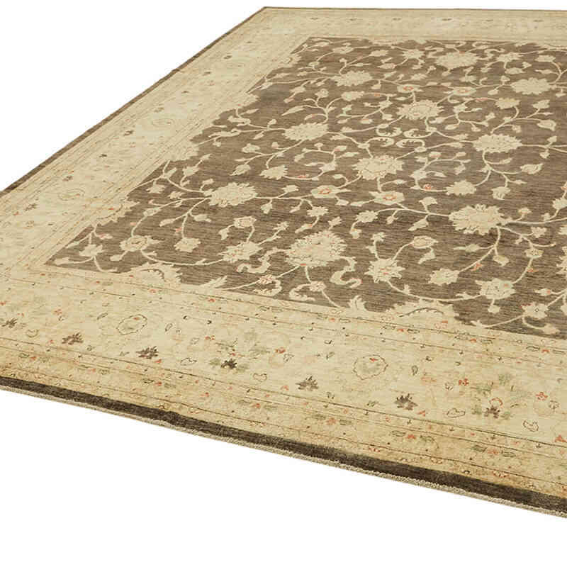 New Hand Knotted Wool Oushak Rug - 8' 10" x 11' 6" (106" x 138") - K0063288